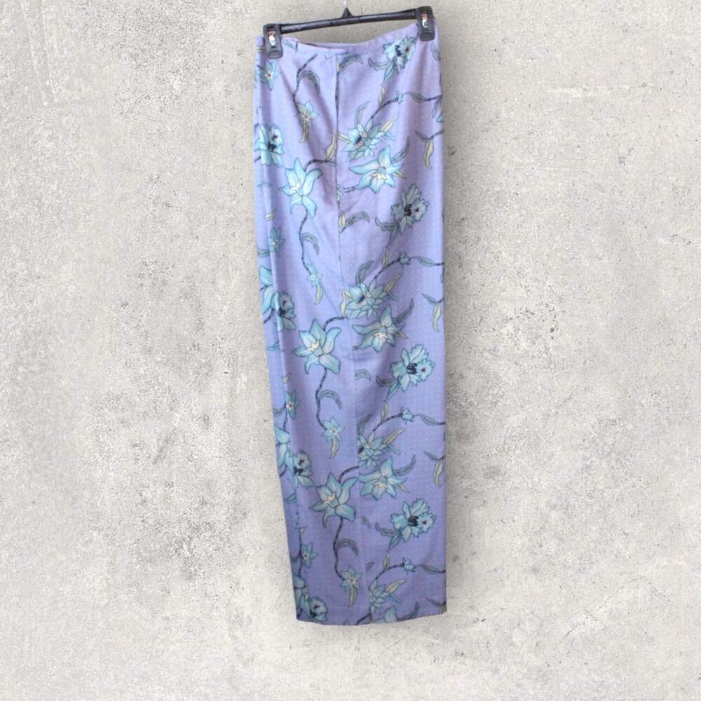 TOMMY BAHAMA 100% Silk Vintage Vines Pant in Lavender Size 14 - Picture 3 of 12